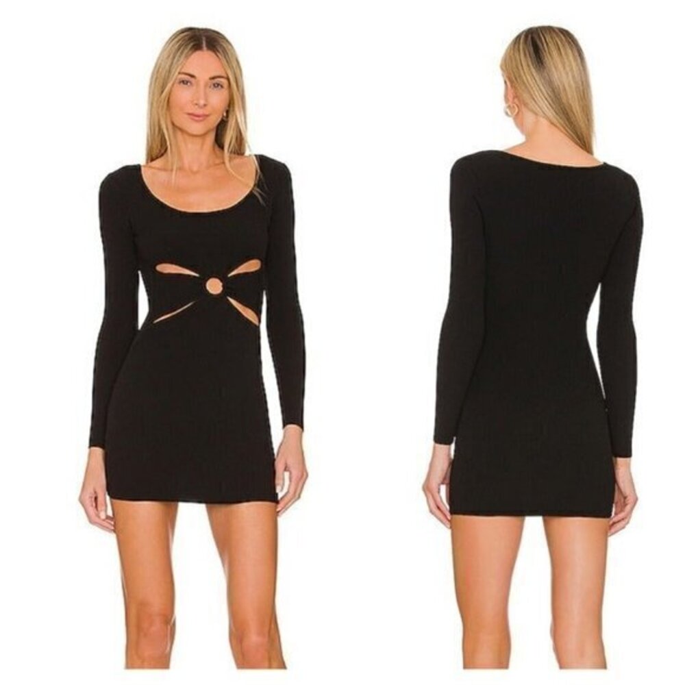 Superdown Nada Cut Out Dress - Black